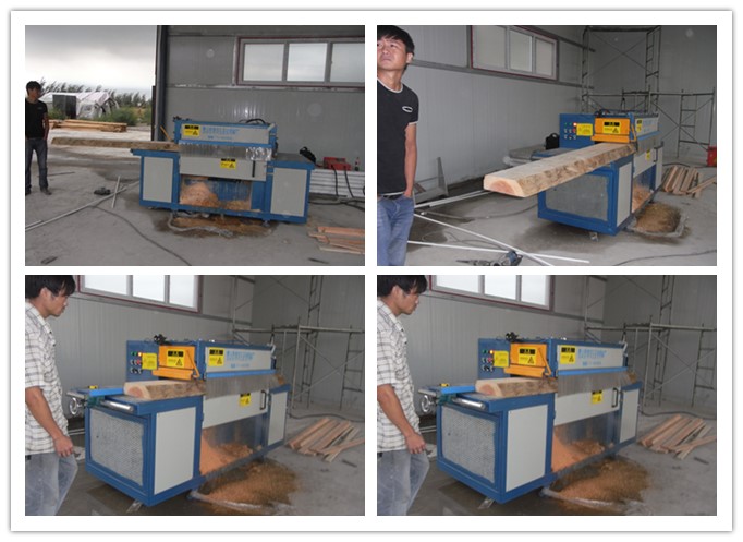 天津寧河縣潘莊鎮--無限寬方木多片鋸工作圖