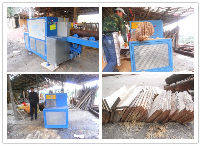 云南文山--原木多片鋸工作圖