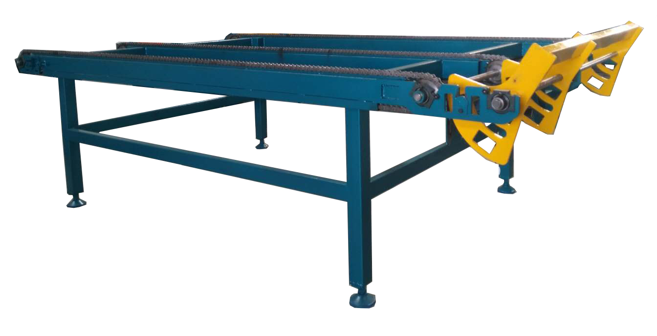 多片鋸生產(chǎn)線(xiàn)配套-自動(dòng)堆料架、自動(dòng)翻轉(zhuǎn)架、自動(dòng)分料架、自動(dòng)出料料架、成品堆料架、自動(dòng)下料架