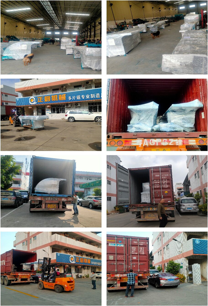 2021年1月發往馬來西亞-ZQ200型方木多片鋸、方木自動進料架、方木自動出料架