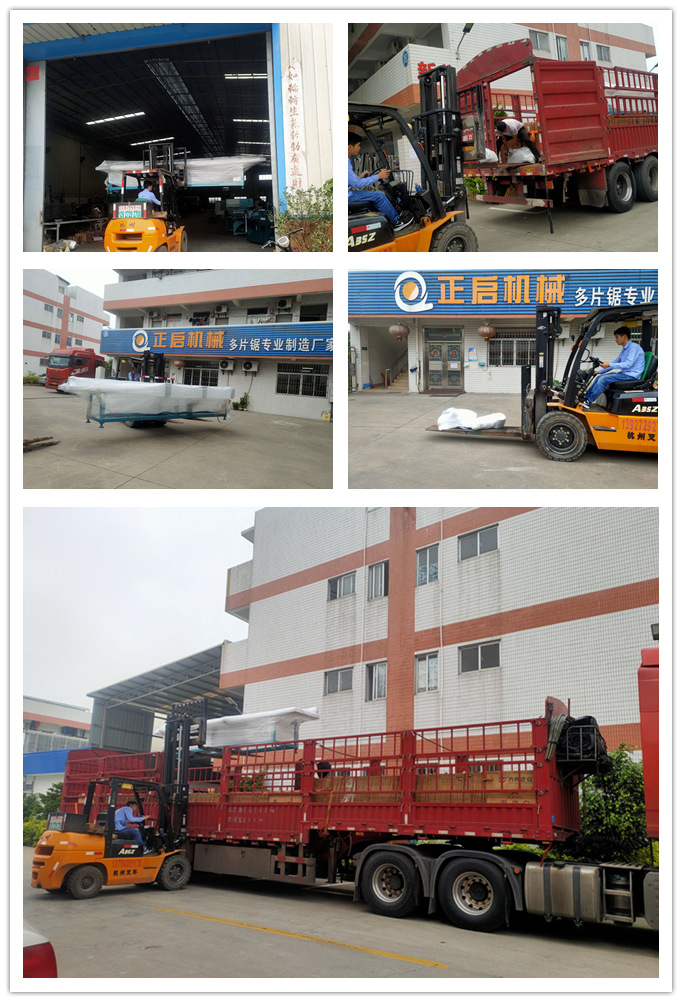 2021年3月14日發(fā)往云南曲靖市-ZQ300型原木多片鋸自動出料架