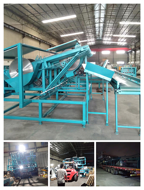 2023年8月24日發(fā)廣東省佛山市高明區(qū)-ZQ200圓木多片斷料鋸、皮帶輸送架、斜坡上料架、圓木堆料架