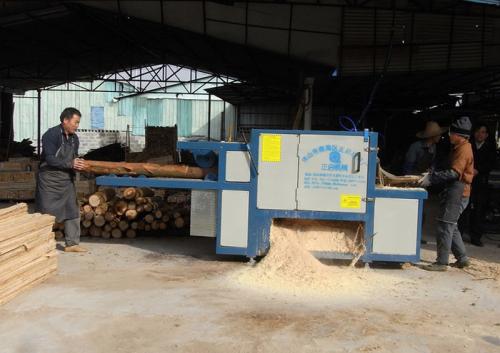 廣東-中山市-圓木多片鋸加工現場0
