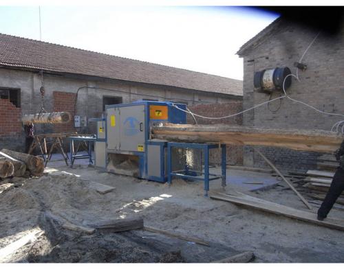 山西省-長治市-400圓木多片鋸-方木-加工現場