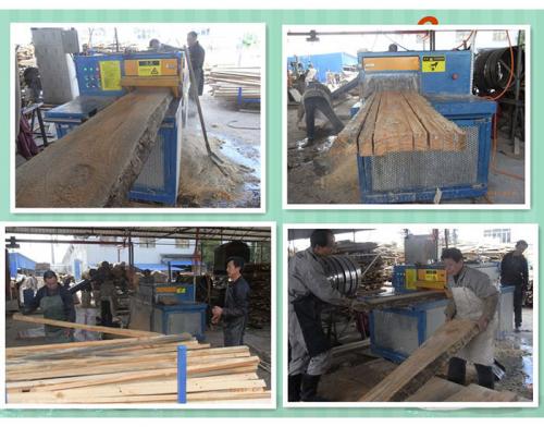 義烏-鋸高70寬300方木多片加工現場